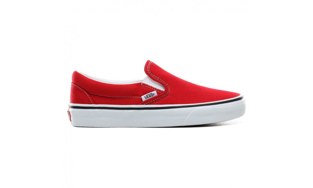 Vans rouge outlet slip on